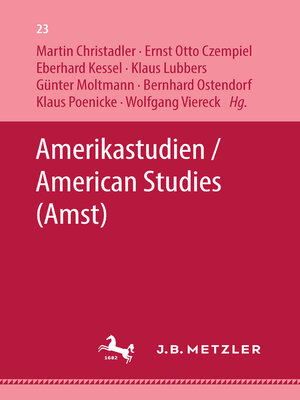 cover image of Amerikastudien / American Studies